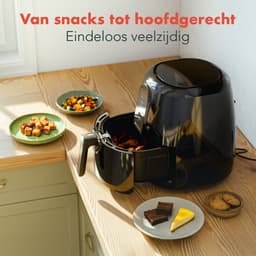 KitchenBrothers Airfryer XL - PFAS-Vrij - 1890W - Heteluchtfriteuse XXL - 7,2L Inhoud - 80ºC tot 200ºC - Zwart — thumbnail 5