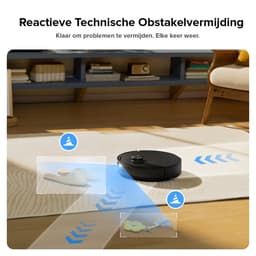 Roborock Q10 S5 Set Robotstofzuiger– 10000 Pa Zuigkracht–Dubbele Anti-klitfunctie–VibraRise 2.0-Systeem– 8 mm Dweillift– PreciSense LiDAR-navigatie–Obstakelvermijding– APP–Zwart-2 Dweilen — thumbnail 6