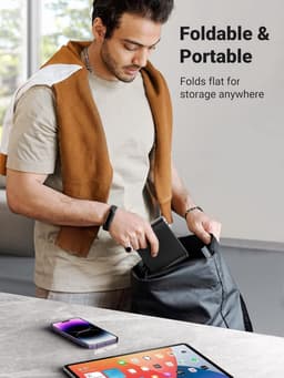 Gigicial Tabletstandaard - Verstelbare hoek - Geschikt voor tablets van 10 inch en kleiner - Antislip en krasbestendig - 1 stuk - Zwart — thumbnail 7