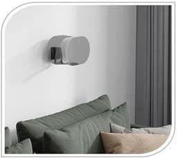 Luidsprekerhouder voor Sonos Era 300 - Wandhouder met Kabelmanagement, Draaibaar tot +/-45°, 3kg Draagkracht, Zwart — thumbnail 5