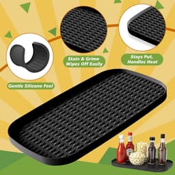 Ninja AF400EU AF500EU AF451EU DZ401 Siliconen Accessoire Heteluchtfriteuse voor Ninja Foodi Max Dubbele Zone 9,5 L-10,4 L, Siliconen Opbergmat voor Heteluchtfriteuse — thumbnail 3