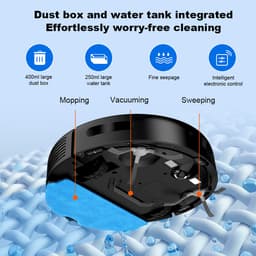 LIECTROUX N7S-U – 2-in-1 Robotstofzuiger en Laveur met Gyroscoop Navigatie, 5200 mAh, App/Alexa/Google Besturing — thumbnail 3