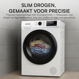Heinner Warmtepompdroger - 9 KG - Wasdroger - 15 Programma's - AirFlow-technologie - LED display - Wit — thumbnail 12