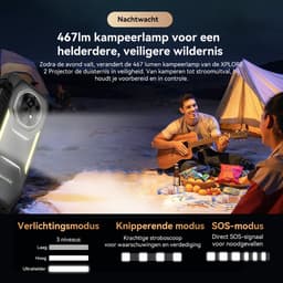 Blackview XPLORE 2 Projector - Robuuste Smartphone - 5G - 48GB RAM - 1TB ROM - 20000mAh - 120W snel opladen - 6.73 inch QHD+ AMOLED-scherm - Nachtzicht - Android 15 - Robuuste Telefoon - NFC - GPS - Zwart — thumbnail 8