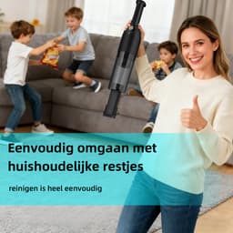 Grenintol H6X - Handstofzuiger Oplaadbaar - Kruimelzuiger Snoerloos - Auto Stofzuiger Draadloos - Krachtige Zuigkracht 25000Pa - Voor Thuis & Auto - Opzetstukken en Extra HEPA Filter - Compact - Geschikt Voor Huisdierharen — thumbnail 9