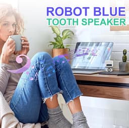 Robot Bluetooth-speaker - Mini schattig - Draagbare krachtpatser draadloze speaker — thumbnail 5