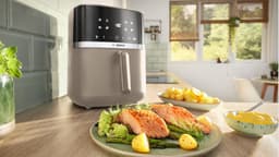 Bosch MAF462C0 Airfryer - Serie 4 - 6,1L - Ontdooifunctie - Dual heating - Warmhoudfunctie - 7 programma's - Tot 4 personen - Dark cream — thumbnail 5