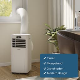Auronic Mobiele Airco - 7.000 BTU - 3-in-1 - Airconditioning met 2 Raamafdichtingskits - Ventilator - Ontvochtiger - Tot 20m² - Wit — thumbnail 7