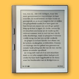Nomiq Booq Go E-reader (inclusief cover) - 6 inch E-ink Scherm - 32GB Opslag - Grijs - Compact - Ruimte voor duizenden boeken - Zonder schermverlichting — thumbnail 1