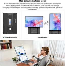 Blackview Table 9 Portable Monitor - 16 Inch Full HD Draagbare monitor - Draagbaar scherm met USB-C & HDMI - Plug & Play — thumbnail 7
