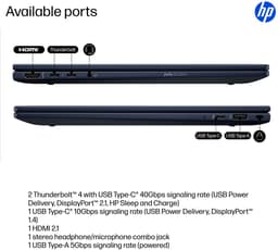 HP EliteBook X Flip G1i Next Gen AI PC Copilot+ PC Intel Core Ultra 7 258V Hybride (2-in-1) 35,6 cm (14") Touchscreen WUXGA 32 GB LPDDR5x-SDRAM 1 TB SSD Wi-Fi 7 (802.11be) Windows 11 Pro Blauw — thumbnail 14