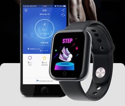 Belesy® Base - Smartwatch - Horloge - 1,3 inch Kleurenscherm - Stappenteller - Bloeddrukmeter - Verbrande calorieën - 3x sportmodus - Siliconen - Zilver - Zwart - Moederdag — thumbnail 11