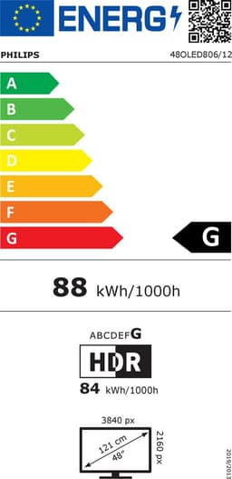 Philips 48OLED806/12 - 48 inch - 4K OLED - 2021 — thumbnail 2