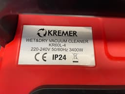 Kremer KR60L-4 - Stofzuiger - Nat en Droog - Aansluiting voor electronisch gereedschap — thumbnail 4
