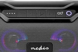 Nedis Portable Speaker – Bluetooth – Spatwaterdicht – Met verlichting – Zwart — thumbnail 4