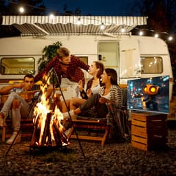 CHiQ L32M9PD - Portable TV 32 Inch - Draadloze 12 Volt TV - USB-C power - Ideaal voor caravans, campers - Metalen Randloos - Inclusief powerbank - 2025 Nieuw — thumbnail 9