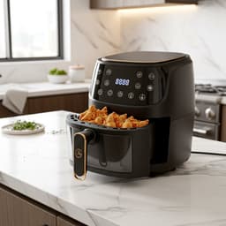 AG5100 Airfryer XXL Premium Zwart – 5,5L Hete Luchtfriteuse – Digitaal Display – 8 Programma’s – Anti-aanbak – Vaatwasserbestendig – Extreem Stil – Gezond Koken Zonder Olie – Inclusief Receptenboek — thumbnail 5
