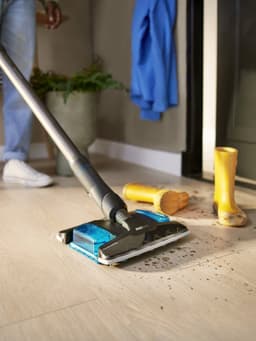 Philips Steelstofzuiger met Dweilfunctie XC8055/01 Aqua Plus - Draadloos en Zonder Zak - Zuigmond met LED Verlichting - Kruimeldief - Batterijduur tot 80 min - Lichtgewicht - Blauw — thumbnail 11