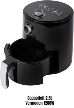 SCH® Mini airfryer - Airfryer - Airfryer klein - Zwart - ‎27cm x 27cm x 32cm — thumbnail 6
