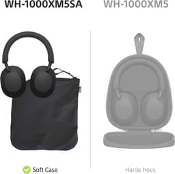 Sony WH-1000XM5SA – Draadloze koptelefoon met Noise Cancelling – Limited Soft Case Edition - Zwart — thumbnail 2