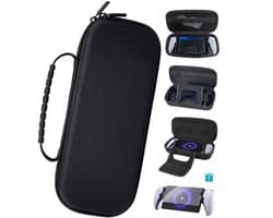 IMENGINE® Case Geschikt voor Playstation Portal PS5 - inclusief Screenprotector - Hoesje Geschikt voor PlayStation Portal - Waterbestendige Reistas/Opbergtas -PS5 Portable Case - Beschermhoes - Zwart