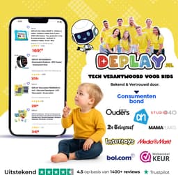 DEPLAY Kindertablet SMART 5 – Android 15 - 64GB Opslag - 4GB RAM – Kidsproof Tablet – Ouder controle – Vanaf 2+ Jaar – 8 Inch – Met Pen, Beschermhoes, Keycord & Blauwlicht Screenprotector – 5000 mAh Batterij – Blauw — thumbnail 10
