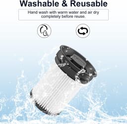 2x Fijnstoffilter set geschikt voor Miele Triflex HX1 Facelift & HX2 steelstofzuigers Alternatief vervanging filter HX-FSF — thumbnail 6