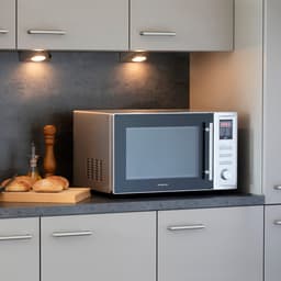 Inventum MN325CS - Vrijstaande combimagnetron - Heteluchtoven - Grill - 32 liter - 1000 watt - 10 kookprogramma's - RVS/Zwart — thumbnail 2