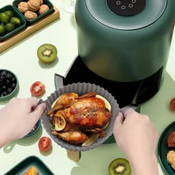 Sander Shop Siliconen vorm Heteluchtfriteuse, accessoire voor Philips Dual Basket Airfryer 3000-serie 6L/3L, heteluchtfriteuse, siliconen vorm, airfryer-accessoires voor Philips Airfryer 3000 Dual Basket, — thumbnail 5