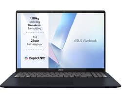 ASUS Vivobook 16 X1607QA-MB112W - Copilot+ Laptop - Snapdragon - 16GB/1000GB - 16 inch