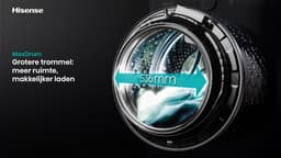 Hisense WF5I1045BBQ Wasmachine - Voorbelading - 10,5 kg - 1400 RPM - Zwart - A-klasse - ConnectLife - Quick Wash - Pure Jet - iFit - iPlay - Trommelverlichting — thumbnail 18