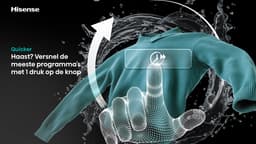 Hisense WF5I1045BBQ Wasmachine - Voorbelading - 10,5 kg - 1400 RPM - Zwart - A-klasse - ConnectLife - Quick Wash - Pure Jet - iFit - iPlay - Trommelverlichting — thumbnail 21