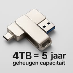 4TB usb flashdrive 2in 1 | USB-C Stick | externe oplag | Dual Geheugenstick | USB 3.1 | Plug & Play | Universeel | Geschikt voor smartphones, laptop, tablets, PC en meer partybox |mobile |Extra opslagruimte,samsung android — thumbnail 3