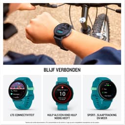 Garmin Bounce 2 - Smartwatch voor kinderen - 43 mm - AMOLED - Live locatie-tracking - Turquoise — thumbnail 10