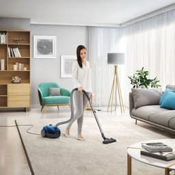 Zanussi ZANCG22CB CompactGo stofzuiger met zak - Blauw - met hygiënefilter — thumbnail 6