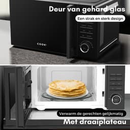 COOK-IT Vrijstaande Magnetron - 20L - 11 Sterktes - 8 Kookprogamma's - Nieuw Model - Microwave — thumbnail 4