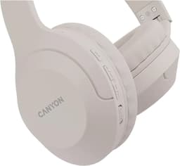 Canyon BTHS-3 Serie - Draadloze Over-Ear - Koptelefoon - Bluetooth 5.1 - Opvouwbaar Ontwerp - 15 Uur Batterijduur - Beige — thumbnail 2