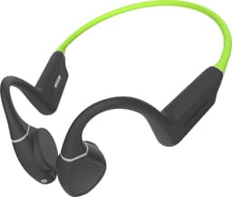 Creative Outlier Free+ Bone Conduction hoofdtelefoon - verstelbare transducers, IPX5 las- en spatbescherming, tot 10 uur batterijduur (grijs en limoengroen) — thumbnail 7