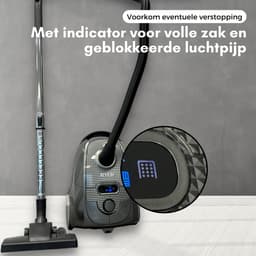 RYER Stofzuiger met Zak - 3L - 7m Snoer - 3 Sterke Standen - Vacuum Cleaner - HEPA — thumbnail 8