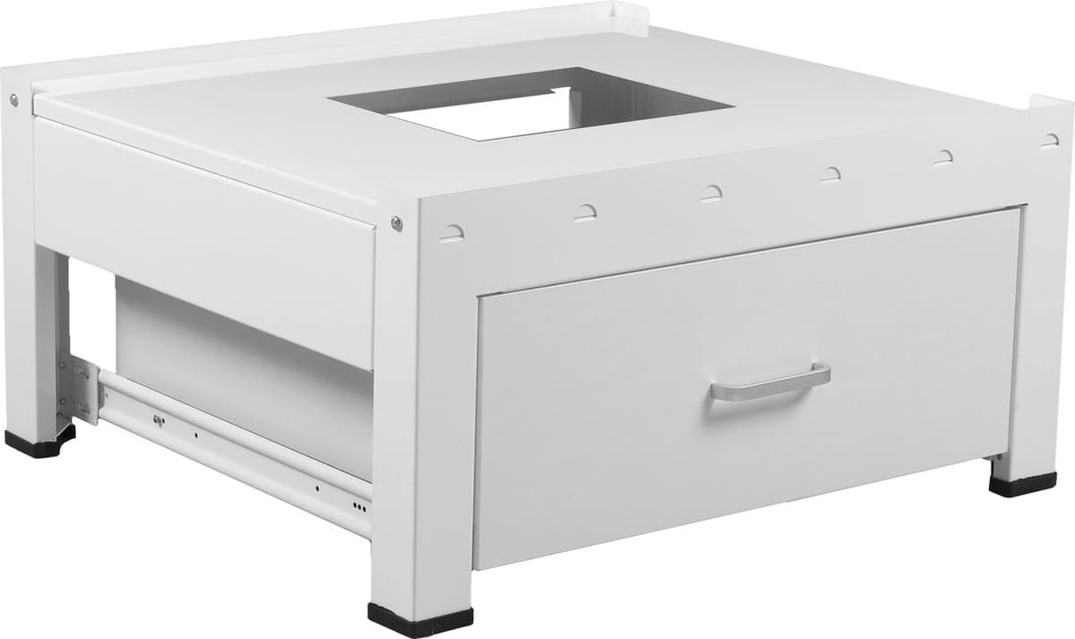 Wasmachine verhoger Ard – Verstelbaar – Met opberglade – Wit — afbeelding 1