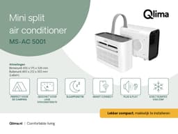 Qlima Split-unit airco MS-AC 5001 wit — thumbnail 5