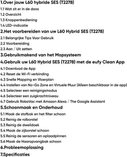 eufy Clean L60 Hybrid SES Robotstofzuiger met dweilfunctie en Vervangingssets - Robot Vacuum - 5.000 Pa Zuigkracht, Met automatisch leegstation, Bestuurbaar via smartphone — thumbnail 5
