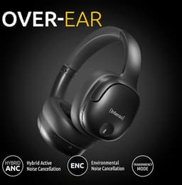 (Intenso) O400HA Bluetooth over-ear koptelefoon met actieve ruisonderdrukking (ANC) - zwart — thumbnail 6