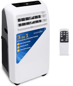 SereneLife Mobiele Airco - 9.000 BTU - 3-in-1 Draagbare Airconditioner - Afstandsbediening en Compleet Raammontage Uitlaatkit - Wit — thumbnail 1