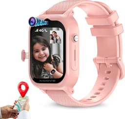 4G Smartwatch Kinderen met Camera - GPS Horloge Kind met Simkaart - Kinderhorloge - SOS Knop - HD (Video) bellen & Stappenteller - Speelgoed - Meisje 4/5/6/7/8/9/10 Jaar - Roze — thumbnail 10