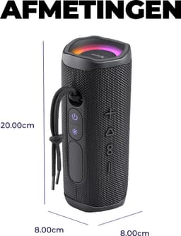 Denver Bluetooth Speaker Draadloos - Lichteffecten - Muziek Box - AUX - TWS Pairing - BTV223B — thumbnail 7