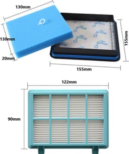 Dutchers® 3x Filter Kit - Geschikt Voor Philips PowerPro Compact - PowerPro Active & City Stofzuigers - (FC9331/09 - FC9332/09 - FC8010/01 - FC8010/02) - Motor- en Uitblaasfilters - Stofzuiger Accessoires - Stofzuiger Onderdelen — thumbnail 2