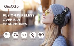 OneOdio Fusion A70 Zwart/Rood – Draadloze Over-Ear Koptelefoon – DJ & Studio – Hi-Res Audio — thumbnail 15