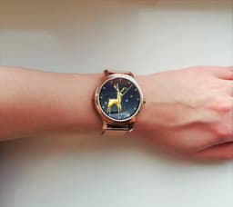 Belesy® SMART - Smartwatch Dames - Smartwatch Heren - Horloge - Stappenteller - 1.3 inch - Kleurenscherm - Full Touch - Bluetooth Bellen - Roségoud - Staal — thumbnail 13