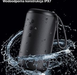 USAMS YC-serie Bluetooth 5.0 10W waterdichte draadloze luidspreker met draagkoord zwart / zwart YC011YX01 (US-YC011) — thumbnail 3